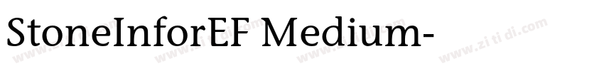 StoneInforEF Medium字体转换